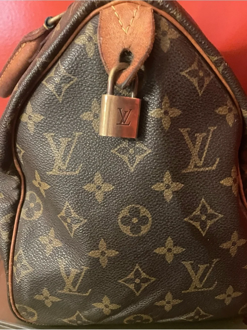 2 Pc Lot Louis Vuitton Monogram Speedy Bags Parts/Repair